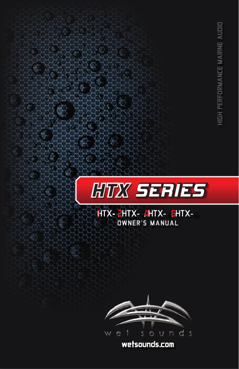 Page 1 de la notice Manuel utilisateur Wet Sounds HTX-2