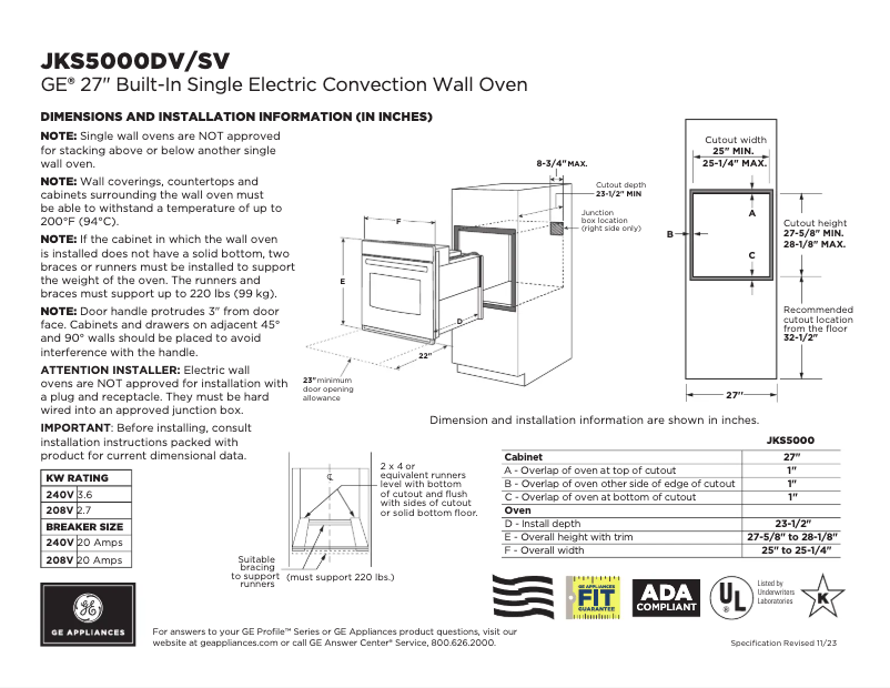 Image de la première page du manuel de l'appareil JKS5000DVBB