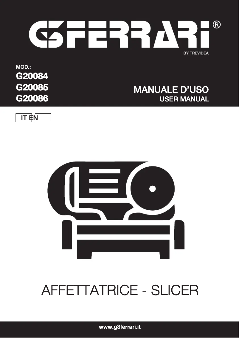 Page 1 de la notice Manuel utilisateur G3 Ferrari Emilia 250 G20085