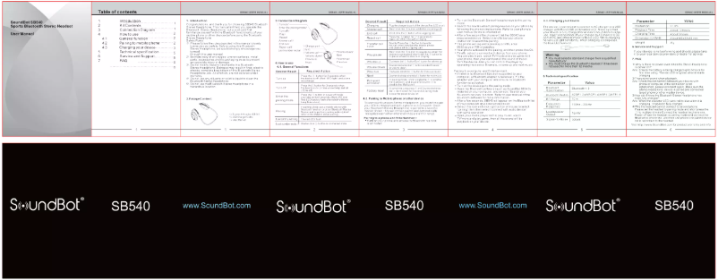 Página 1 del manual Manual de usuario SoundBot SB540
