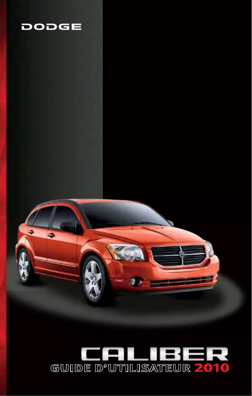 Page 1 de la notice Manuel utilisateur Dodge Caliber (2010)