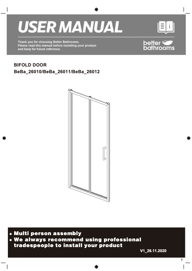 Page 1 of the manual User Manual Juno BeBa_26010