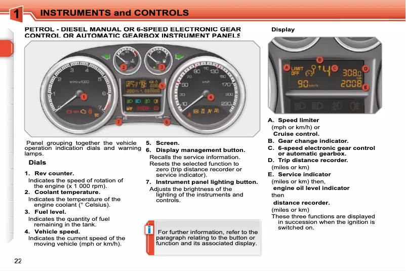 Page 1 of the manual User Manual Peugeot 308 SW (2009)