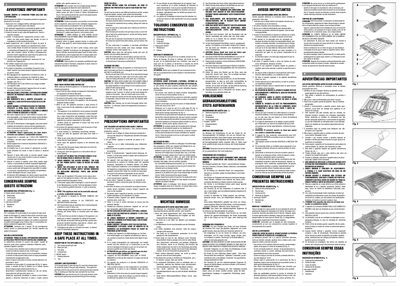 Page 1 de la notice Manuel utilisateur Ariete 731