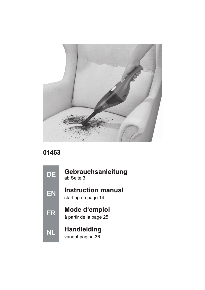 Página 1 del manual Manual de usuario Cleanmaxx 01463