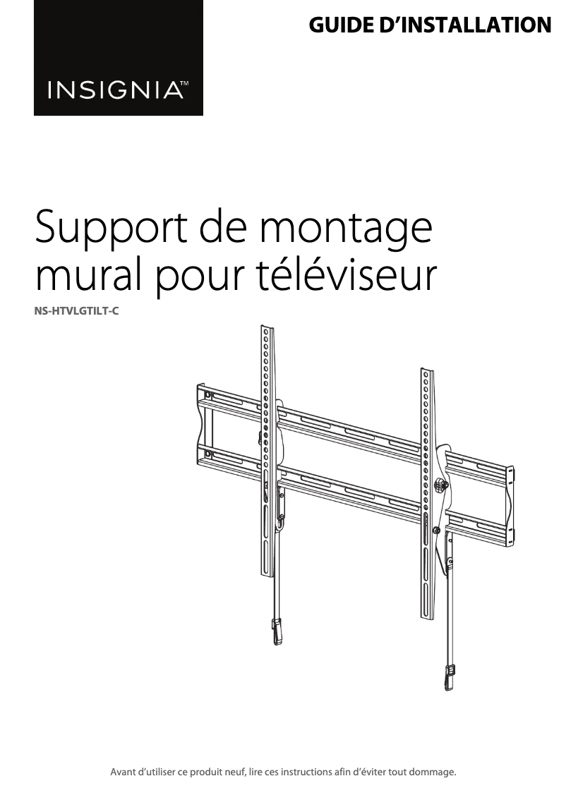 Page 1 de la notice Manuel utilisateur Insignia NS-HTVLGTILT-C