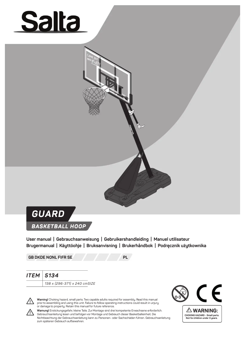 Page 1 de la notice Manuel utilisateur Salta Guard 5134