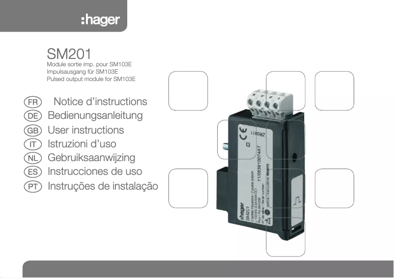 Página 1 del manual Manual de usuario Hager SM201