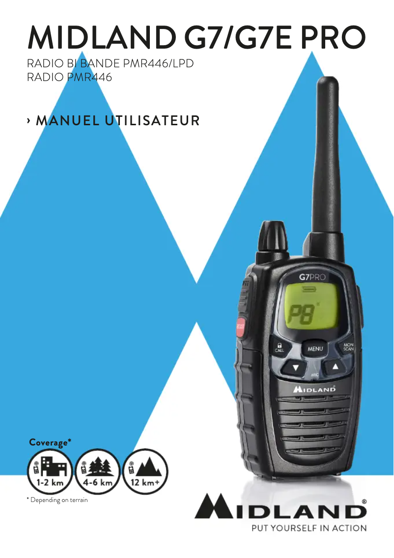 Page 1 de la notice Manuel utilisateur Midland G7 Pro