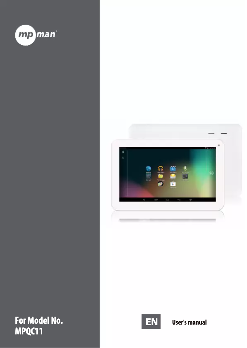 Página 1 del manual Manual de usuario Mpman MPQC11