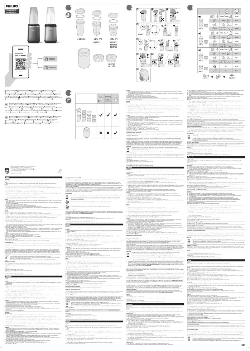 Page 1 of the manual User Manual Philips HR2767