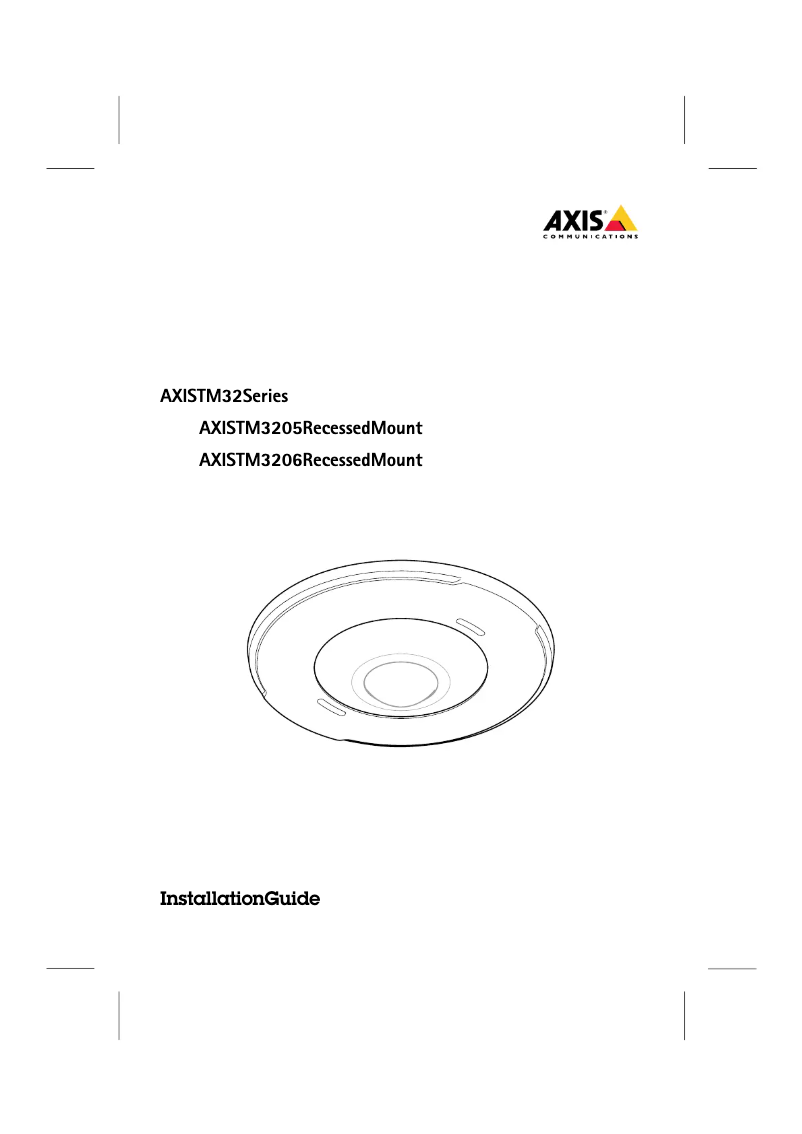 Page 1 de la notice Manuel utilisateur Axis TM3206