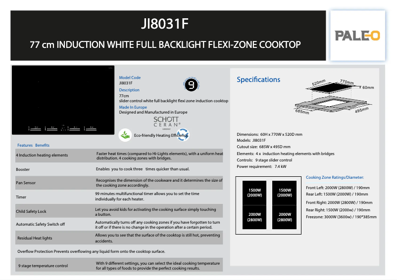 Page 1 de la notice Manuel utilisateur Silverline JI 8031