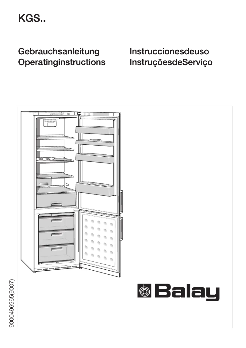 Page 1 of the manual User Manual Balay 3KEB5601