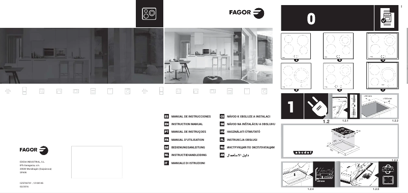 Page 1 of the manual User Manual Fagor FPV3340S