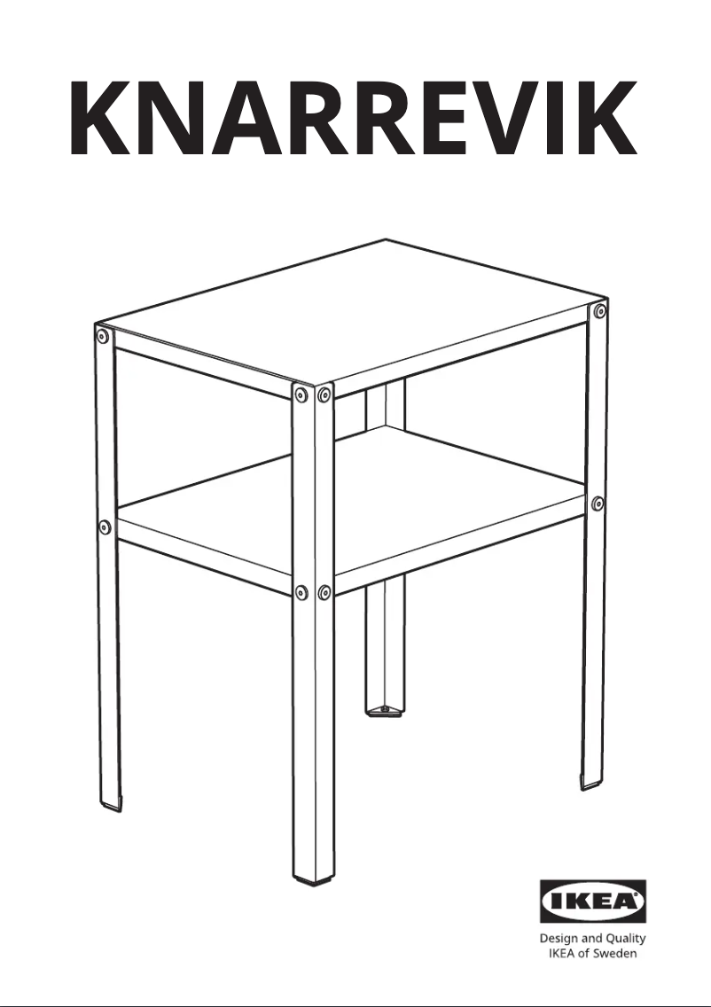 Page 1 de la notice Manuel utilisateur Ikea KNARREVIK 505.641.34