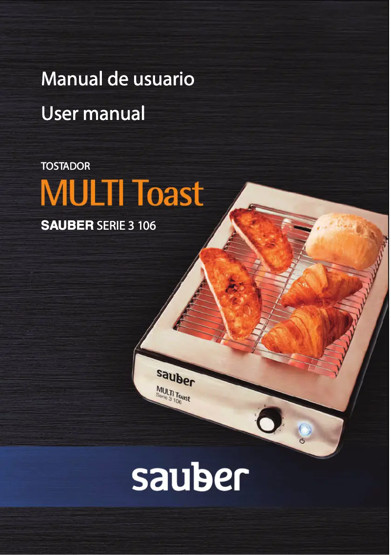 Página 1 del manual Manual de usuario Sauber SERIE 3-106