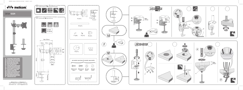 Page 1 of the manual User Manual Meliconi Desk 100R