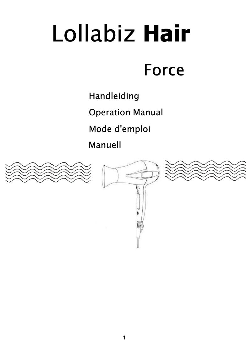 Page 1 de la notice Manuel utilisateur Lollabiz Force