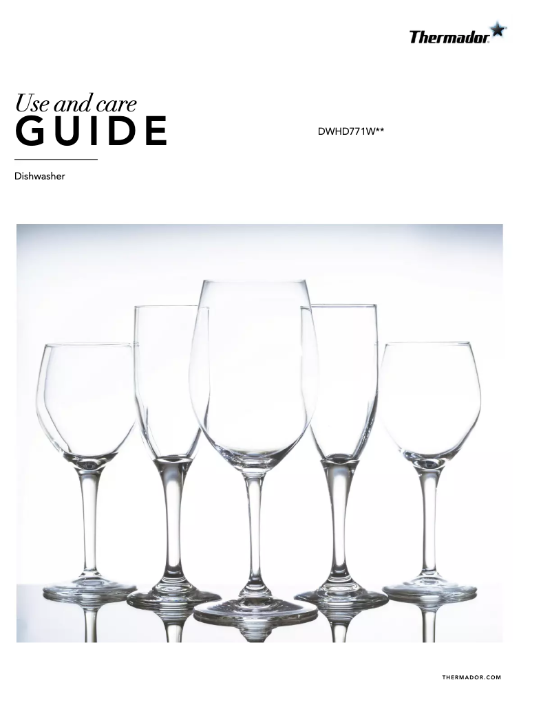 Page 1 de la notice Manuel utilisateur Thermador DWHD771WFM