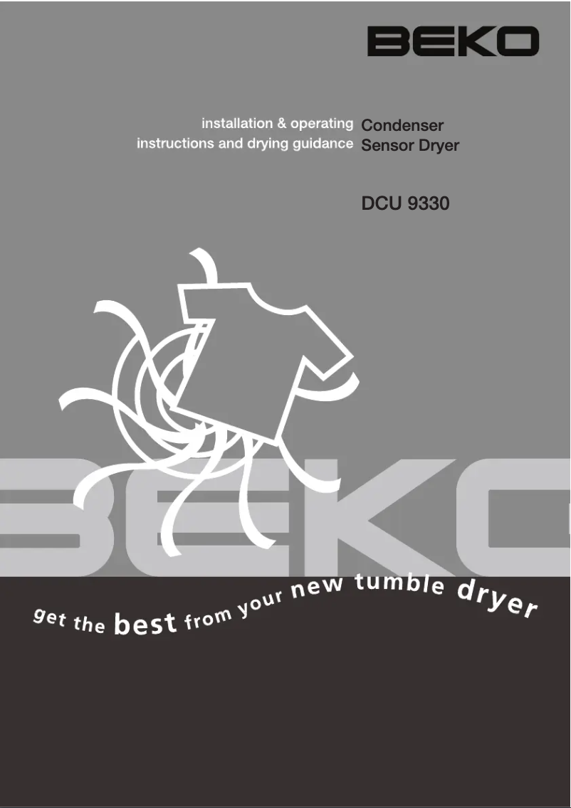 Page 1 of the manual User Manual Beko DCU9330