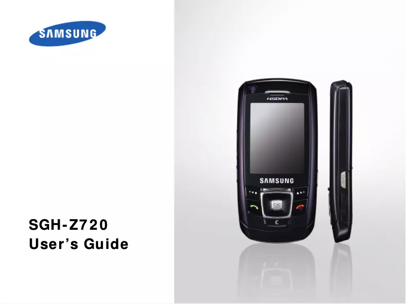 Page 1 de la notice Manuel utilisateur Samsung SGH-Z720