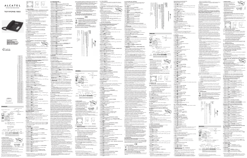 Imagen de la primera página del manual del dispositivo Temporis 580