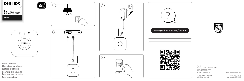 Página 1 del manual Manual de usuario Philips Hue Bridge
