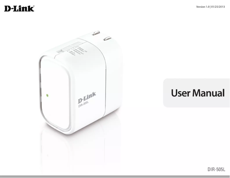 Page 1 de la notice Manuel utilisateur D-Link DIR-505L