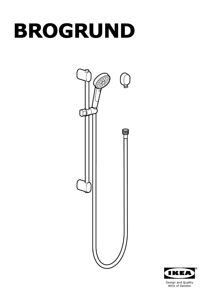 Page 1 de la notice Manuel utilisateur Ikea BROGRUND 503.426.28