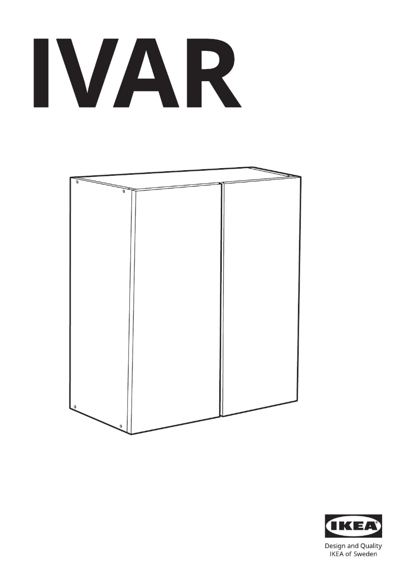 Page 1 de la notice Manuel utilisateur Ikea IVAR 705.483.36