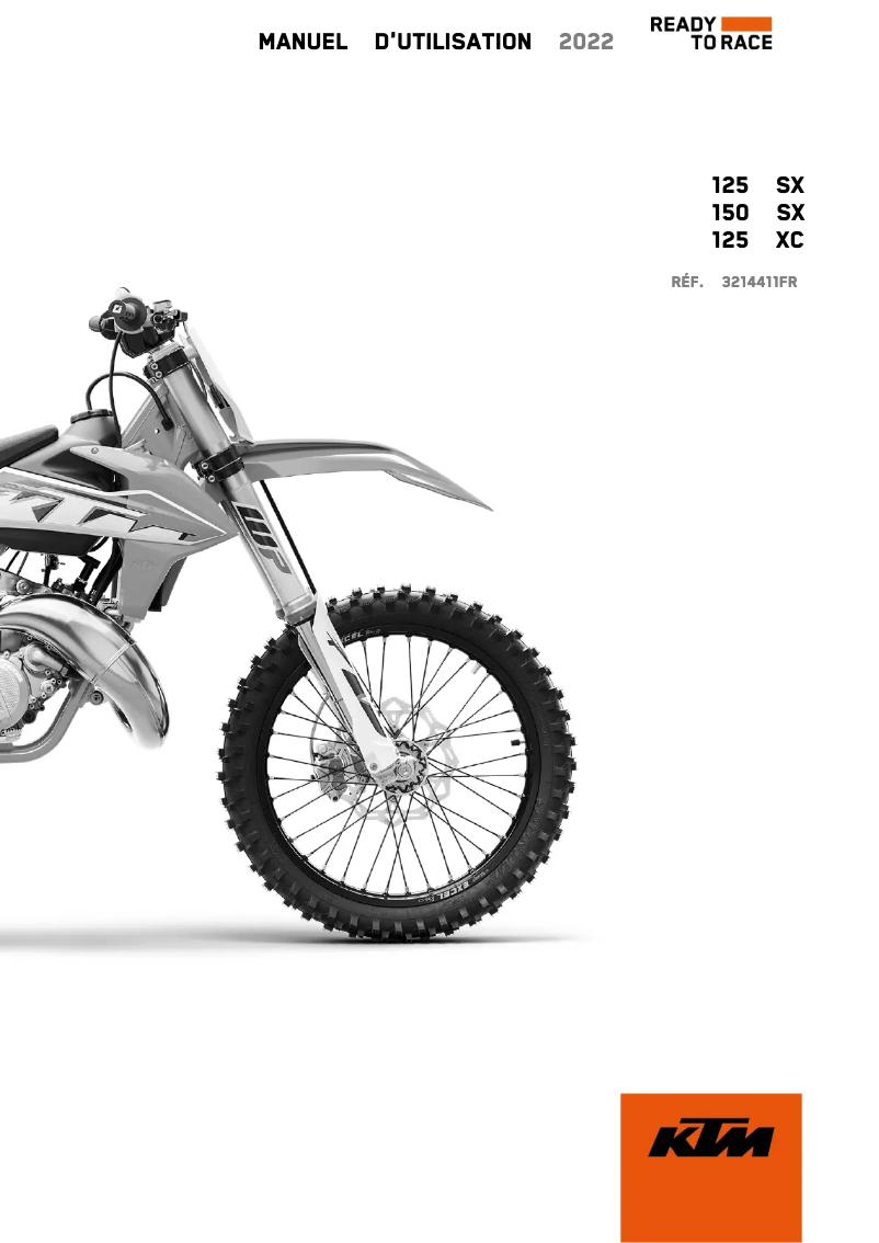 Page 1 of the manual User Manual KTM 125 SX (2022)