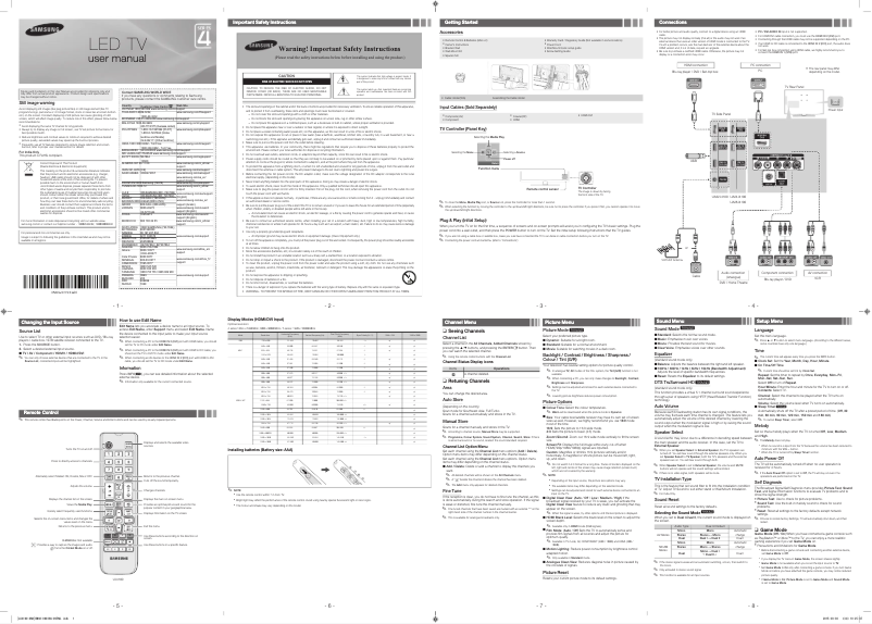 Página 1 del manual Manual de usuario Samsung UA28J4100AR