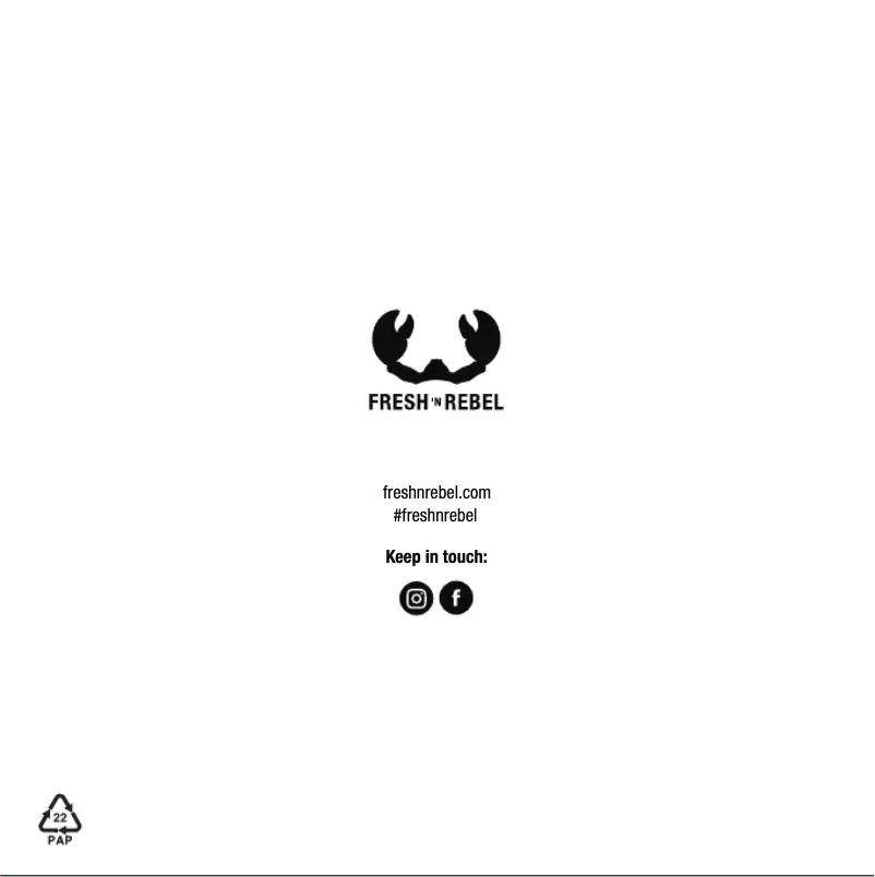 Page 1 de la notice Manuel utilisateur Fresh 'n Rebel Wireless Kids Headphones