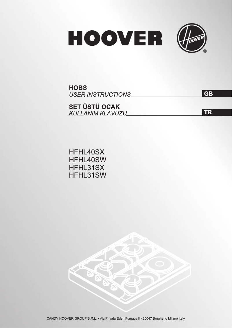 Página 1 del manual Manual de usuario Hoover HFHL31SX