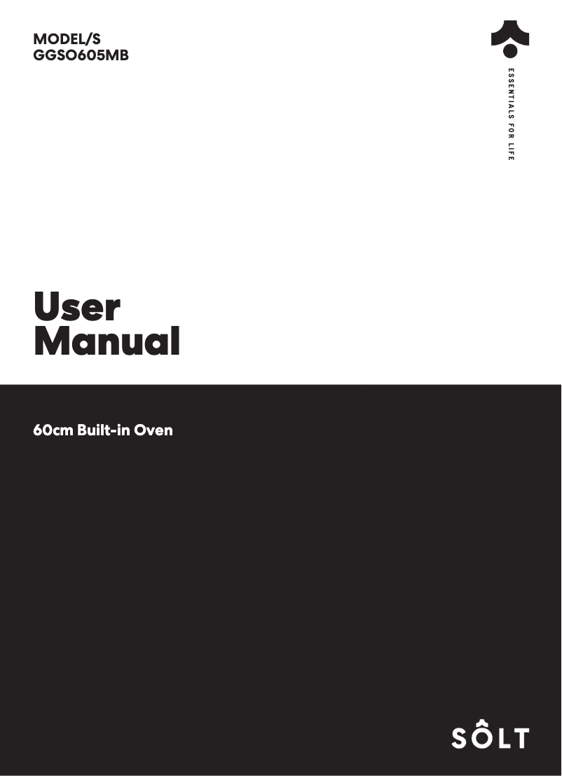 Page 1 de la notice Manuel utilisateur Sôlt GGSO605MB