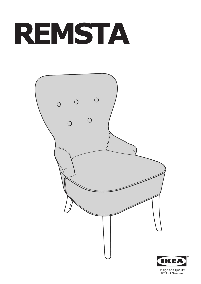 Page 1 de la notice Manuel utilisateur Ikea REMSTA 004.779.50