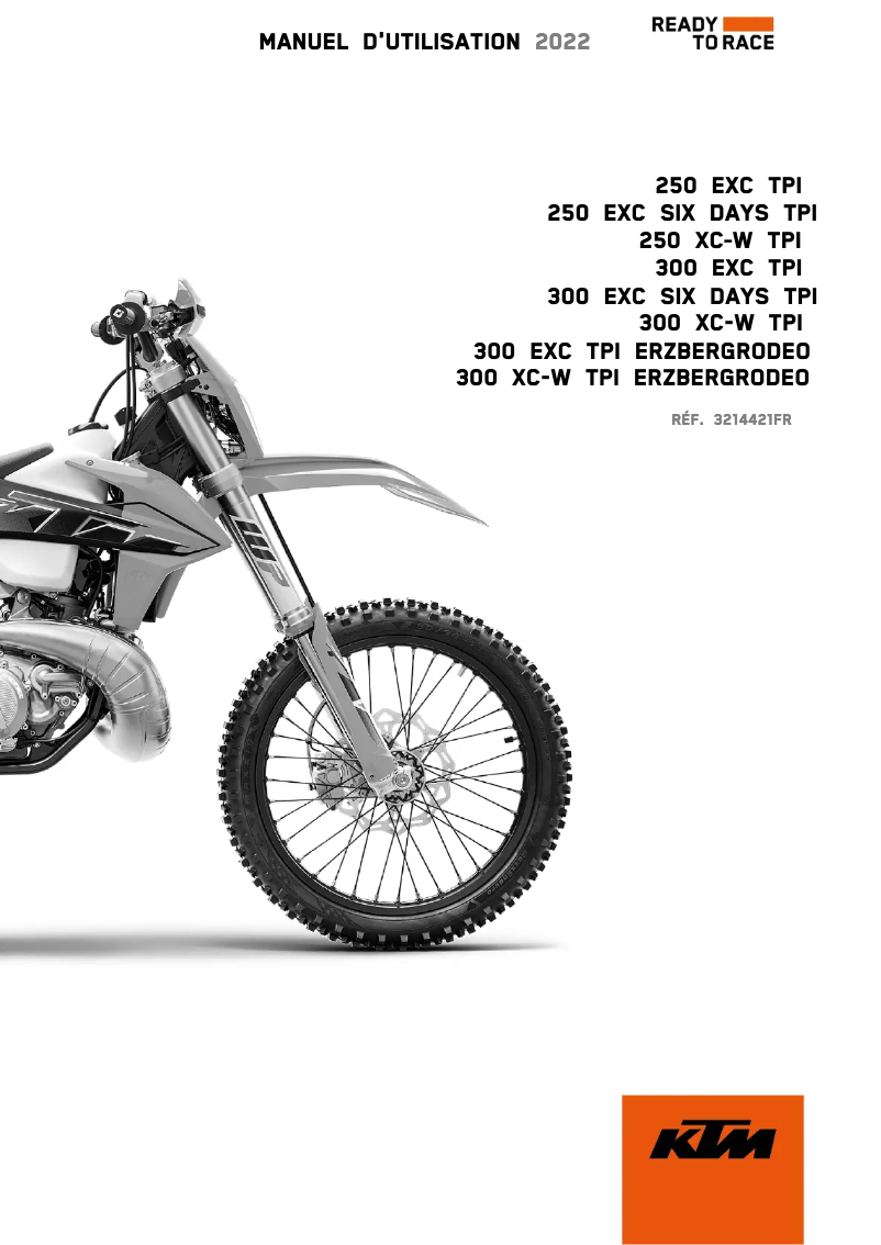 Página 1 del manual Manual de usuario KTM 300 EXC TPI (2022)