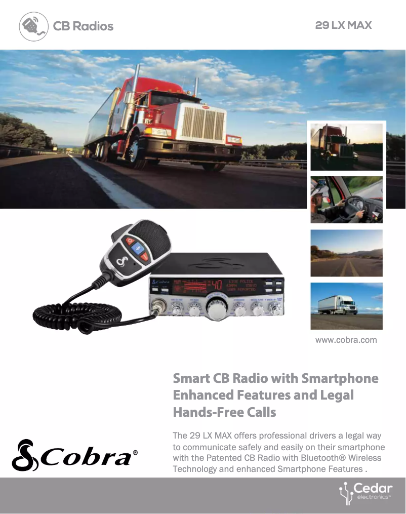 Página 1 del manual Ficha técnica Cobra 29 LX MAX
