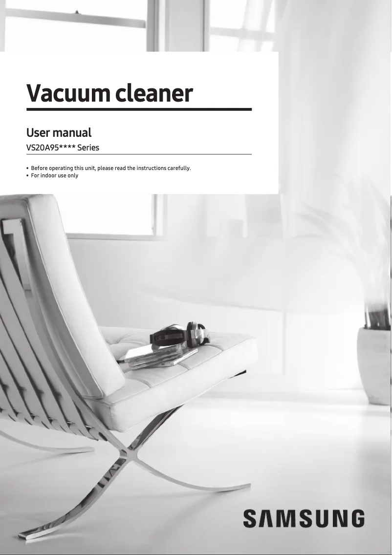 Página 1 del manual Manual de usuario Samsung VS20A95943B
