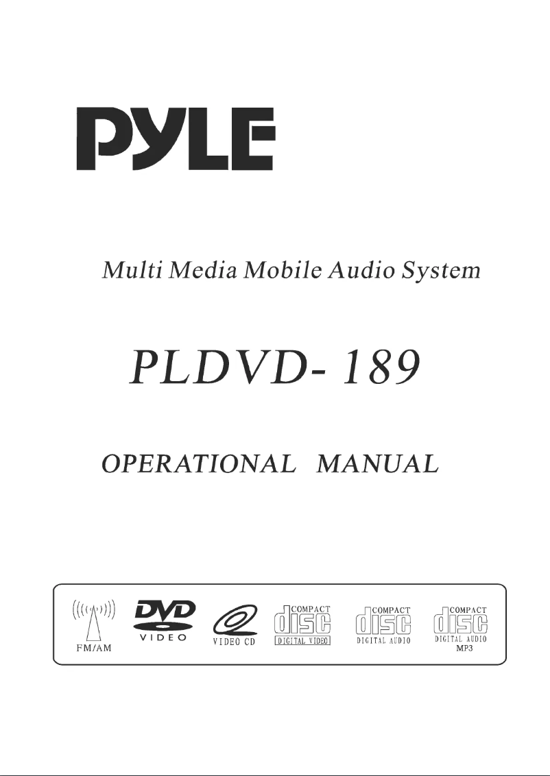 Página 1 del manual Manual de usuario Pyle PLDVD189