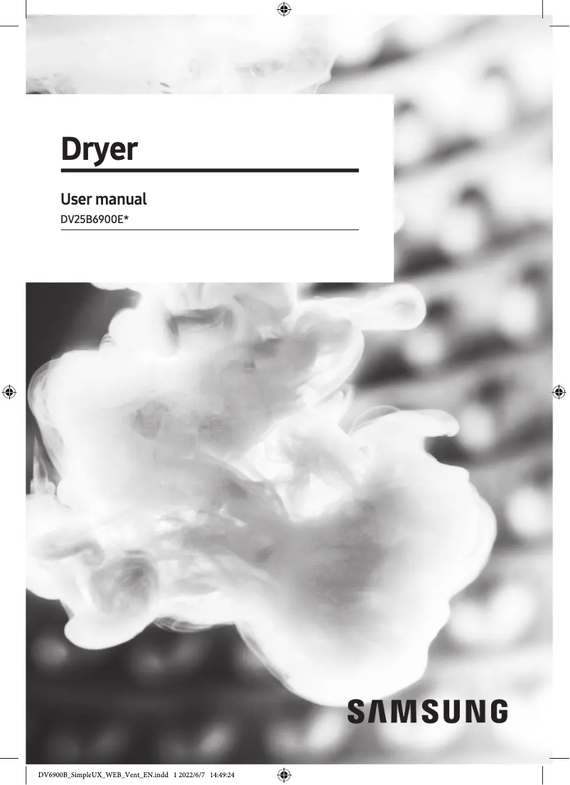 Página 1 del manual Manual de usuario Samsung DV25B6800EW