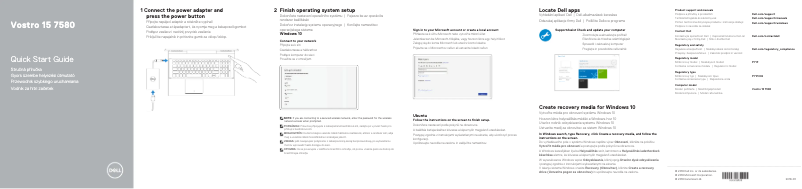 Página 1 del manual Guía de instalación Dell Vostro 15 7580