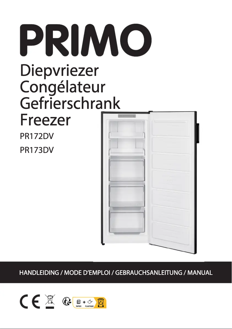 Page 1 de la notice Manuel utilisateur Primo PR173DV