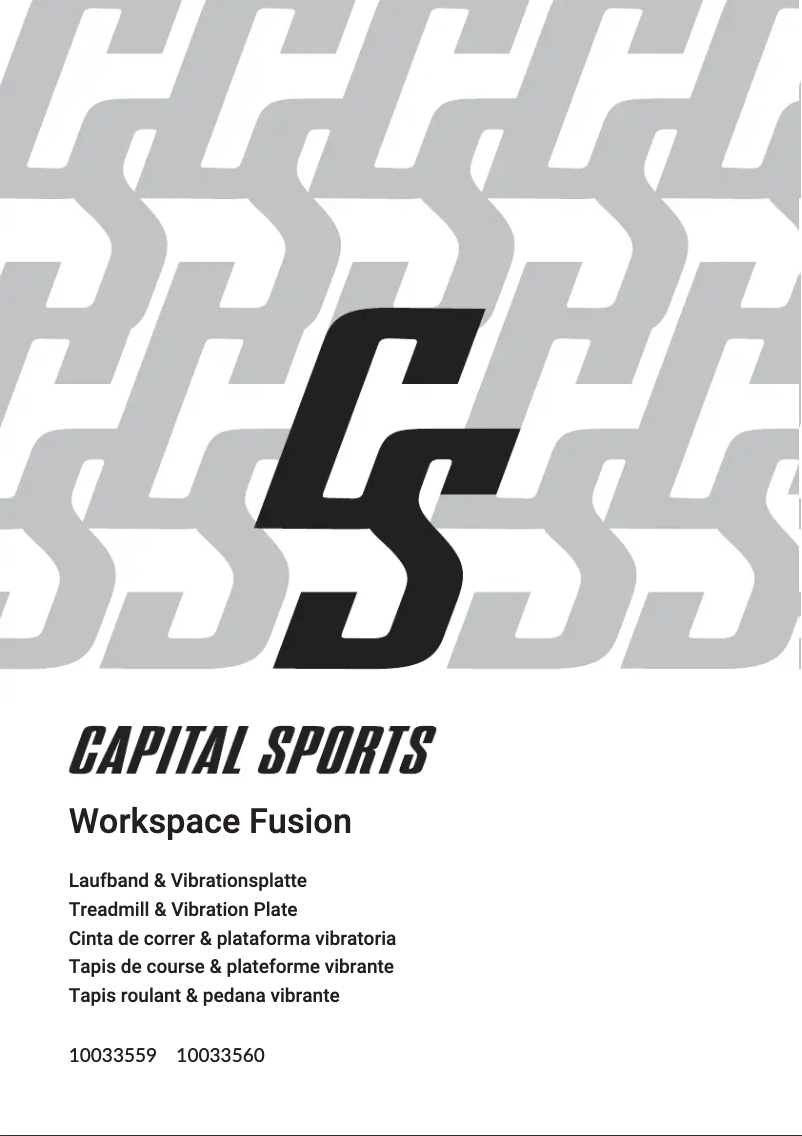 Page 1 de la notice Manuel utilisateur Capital Sports Workspace Fusion