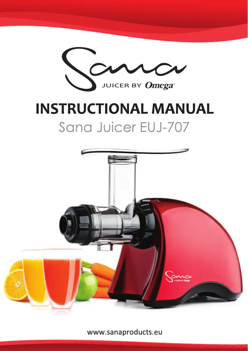 Page 1 of the manual User Manual Sana EUJ-707