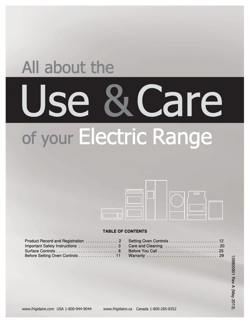 Page 1 de la notice Manuel utilisateur Frigidaire FFES3015PS