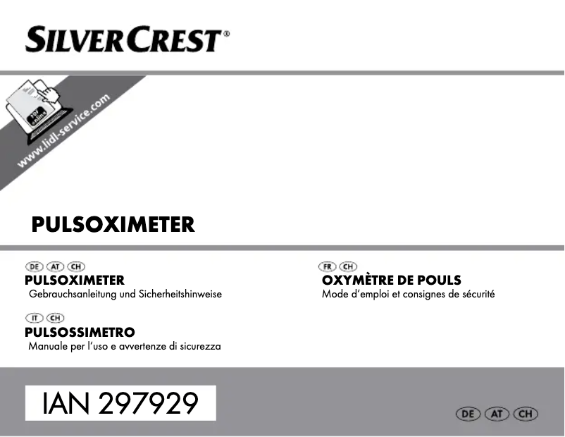 Page 1 de la notice Manuel utilisateur SilverCrest IAN 297929