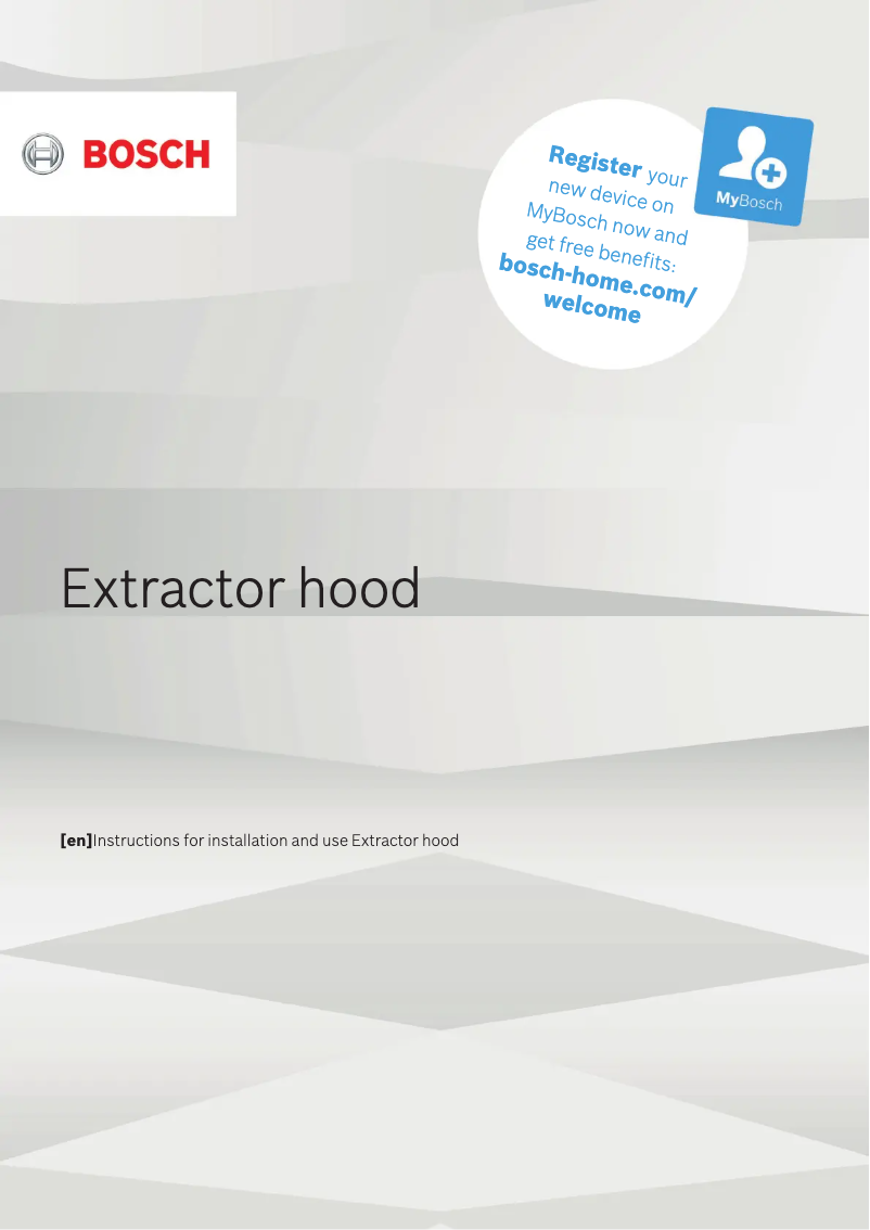 Page 1 de la notice Guide d'installation Bosch DIB97IM50M