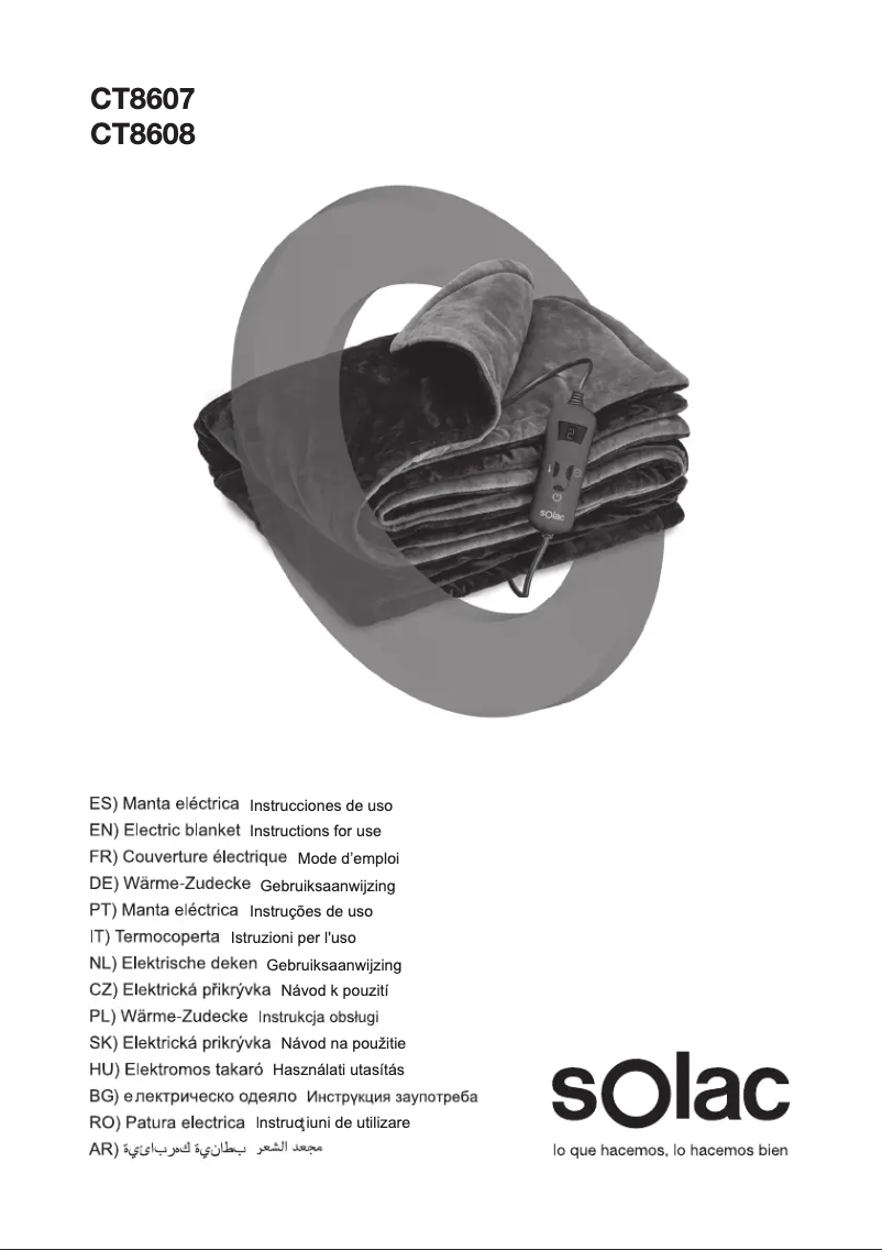 Página 1 del manual Manual de usuario Solac CT8607